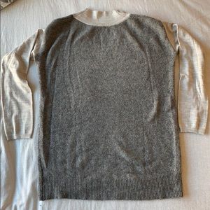 Anthropologie grey/beige sweater